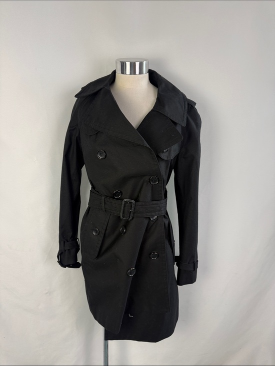 Coach Jackets & Blazers - COACH BLACK TRENCH 3/4 COAT
